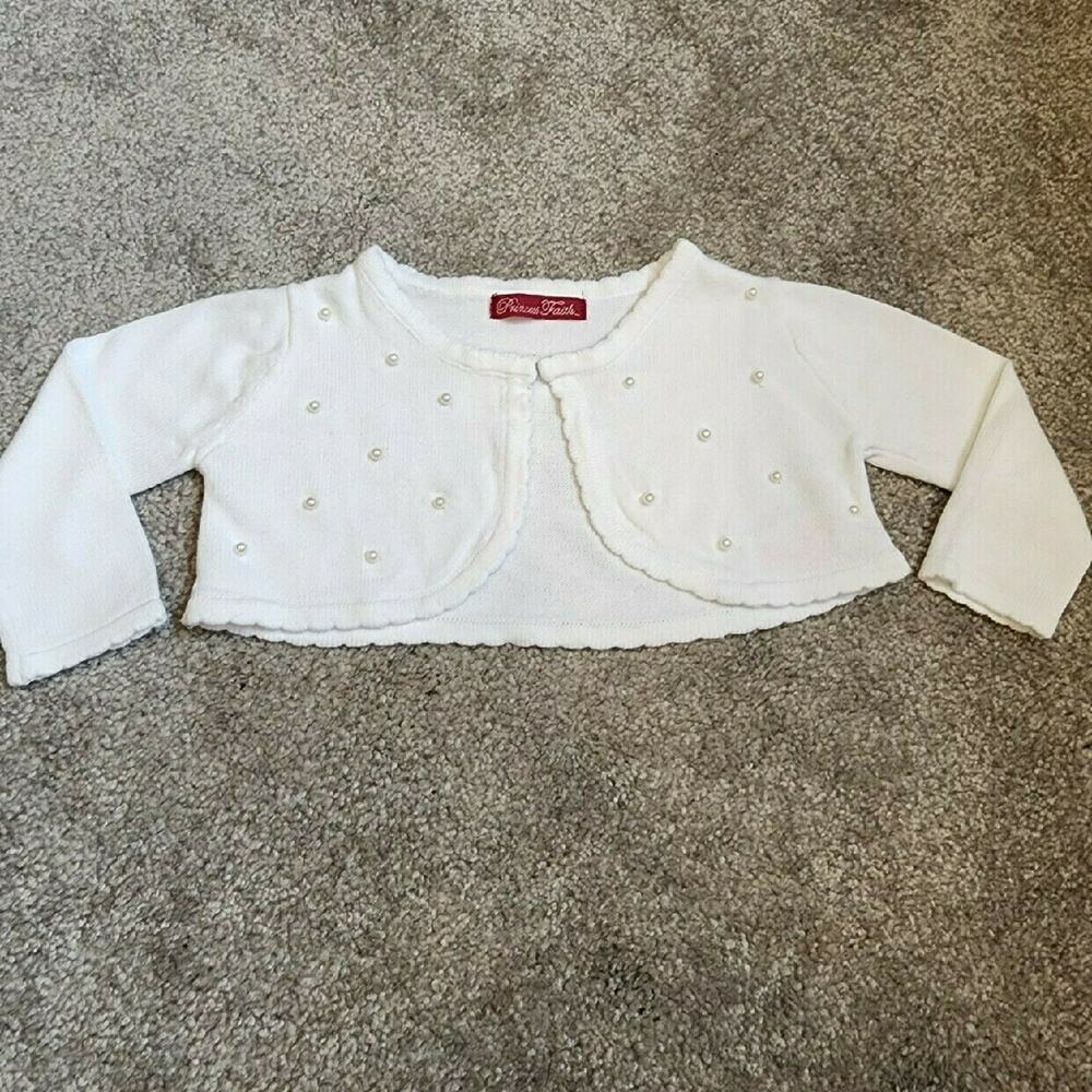 Princess Faith Baby Girls Crop Sweater Sz 3-6M